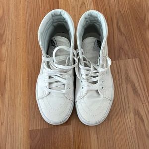 White High Top Vans